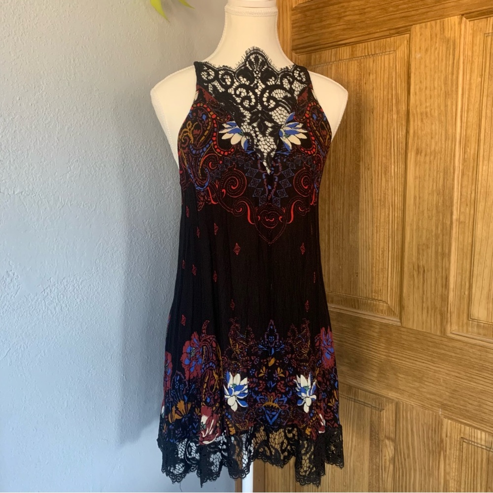 Free People Lacey Black Dresstop